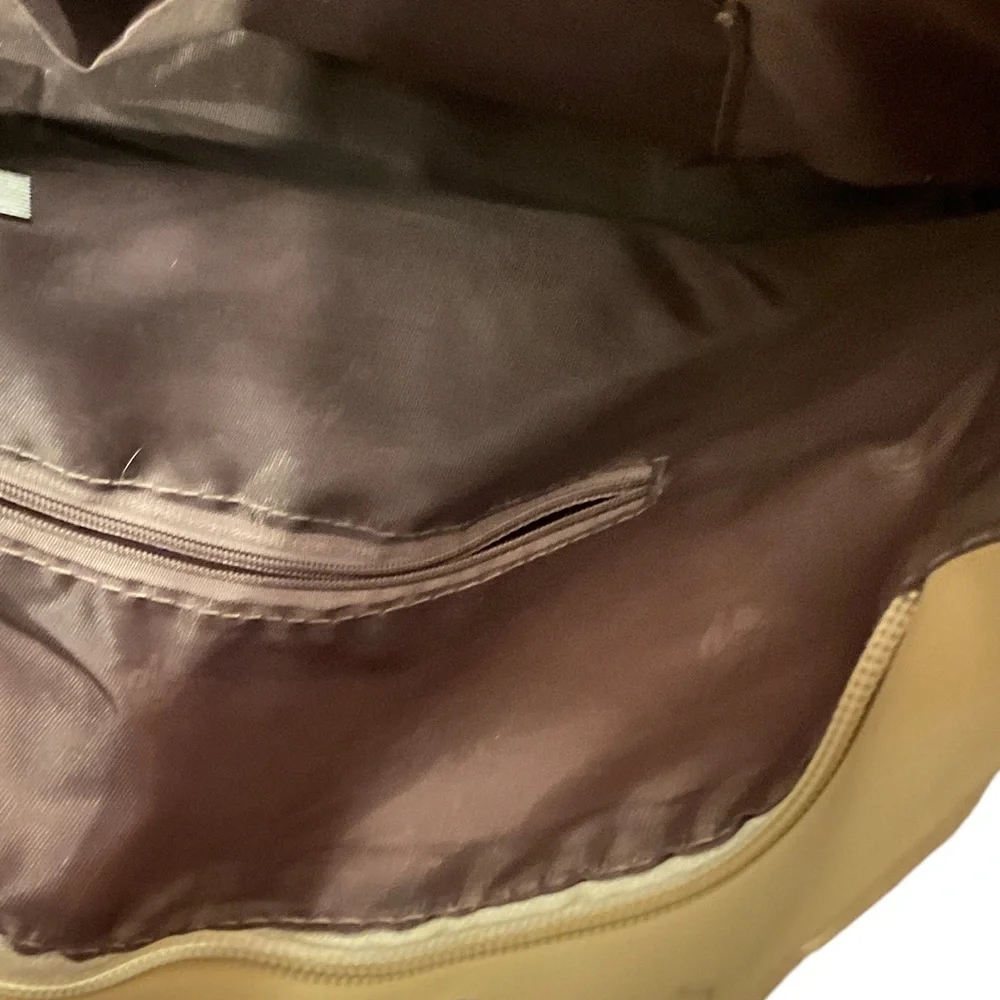 Tan handbag